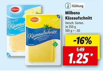 Lidl Milbona käseaufschnitt Angebot