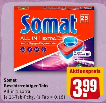 REWE Somat geschirrreiniger-tabs Angebot