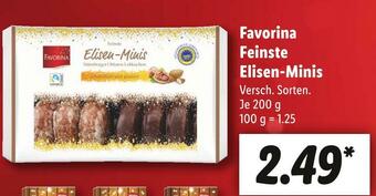 Lidl Favorina feinste elisen-minis Angebot