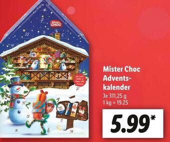 Lidl Mister choc adventskalender Angebot