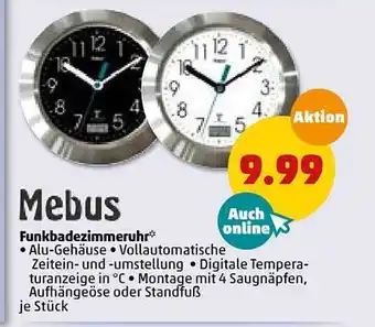 PENNY Mebus Funkbadezimmeruhr Angebot