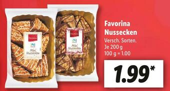 Lidl Favorina nussecken Angebot