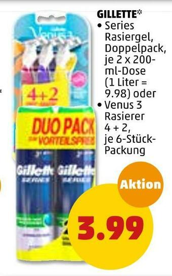 PENNY Gillette rasierer Angebot