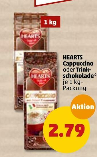 PENNY Hearts cappuccino oder trinkschokolade Angebot