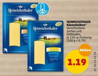 PENNY Heinrichsthaler käsescheiben Angebot