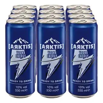 Netto Marken-Discount Arktis Vodka Energy 10 % vol 0,33 Liter Dose, 12er Pack Angebot