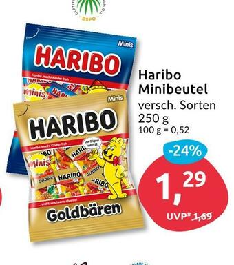 Budni Haribo fruchtgummi minibeutel Angebot