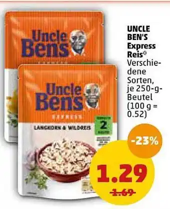 PENNY Uncle Ben's Express Reis 250g Beutel Angebot