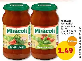 PENNY Miracoli Pastasoße 400g Angebot