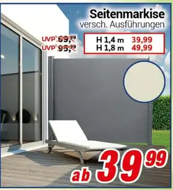 CENTERSHOP Seitenmarkise Angebot