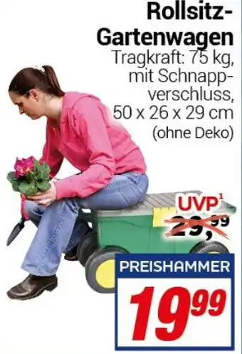 CENTERSHOP Rollsitz- Gartenwagen Angebot