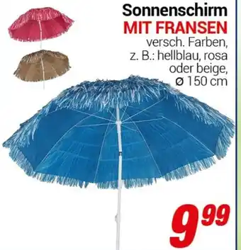 CENTERSHOP Sonnenschirm MIT FRANSEN Angebot