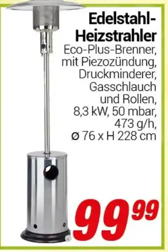 CENTERSHOP Edelstahl- Heizstrahler Angebot