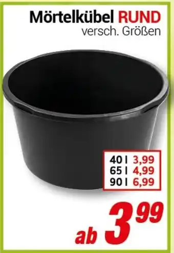 CENTERSHOP Mörtelkübel RUND Angebot