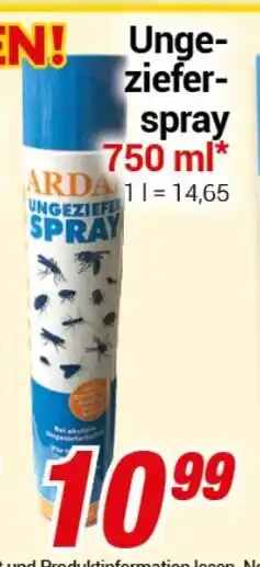 CENTERSHOP UNGEZIEFER SPRAY Angebot