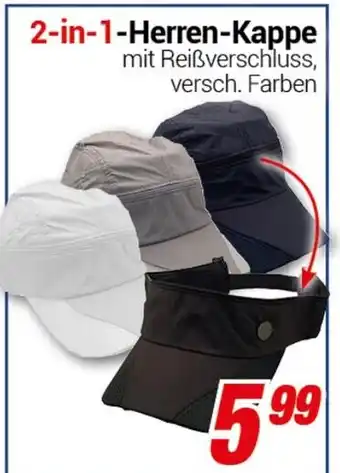 CENTERSHOP 2-in-1-Herren-Kappe Angebot