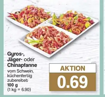 Famila Nord West Gyros-, Jäger- oder Chinapfanne Angebot