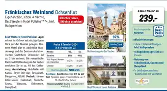 Lidl Fränkisches Weinland Ochsenfurt Eigenanreise, 3 bzw. 4 Nächte, Best Western Hotel Polisina***+, inkl. Halbpension Angebot