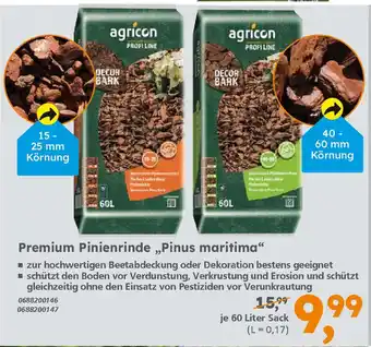 Globus Baumarkt Premium Pinienrinde „Pinus maritima“ 60L Angebot