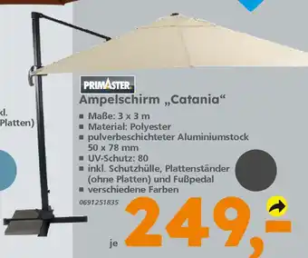 Globus Baumarkt PRIMASTER Ampelschirm „,Catania" Angebot