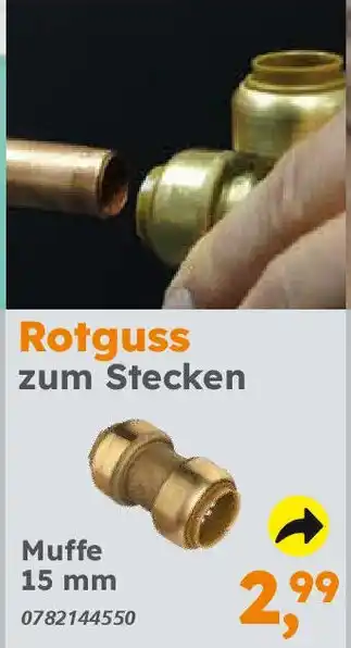 Globus Baumarkt Rotguss zum Stecken Muffe Angebot