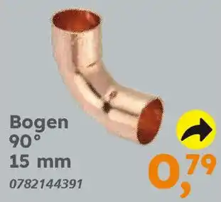 Globus Baumarkt Kupfer zum Löten Bogen 90° Angebot