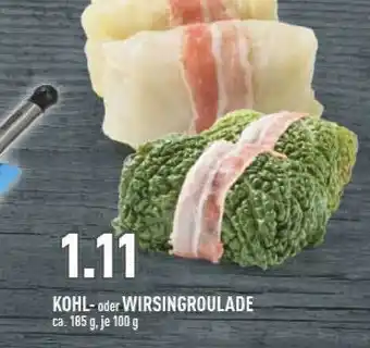 Marktkauf Kohl oder Wirsingroulade Angebot