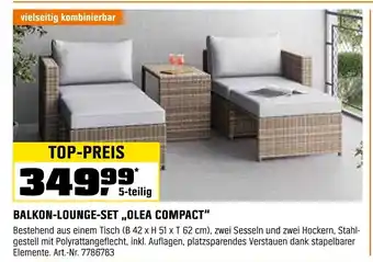 OBI BALKON-LOUNGE-SET „OLEA COMPACT" Angebot