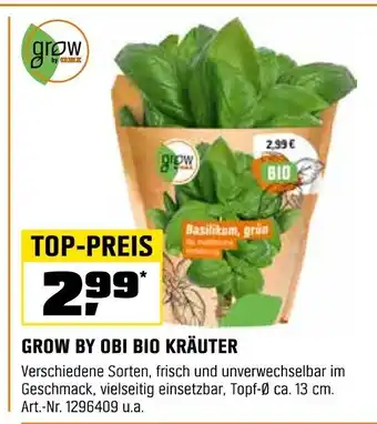 OBI GROW BY OBI BIO KRÄUTER Angebot