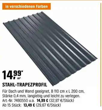 OBI STAHL-TRAPEZPROFIL Angebot