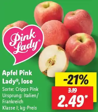 Lidl Apfel Pink Lady, lose Angebot