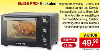 Zimmermann SWISS PRO+ Backofen 1600 Watt Angebot