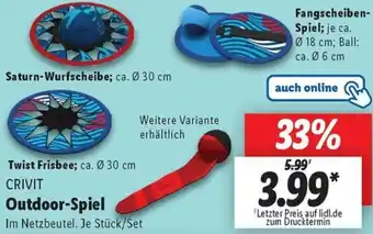 Lidl CRIVIT Outdoor-Spiel Angebot