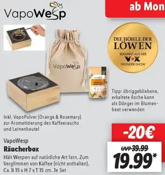 Lidl VapoWesp Räucherbox Angebot