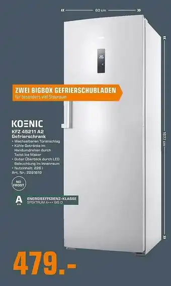 Saturn Koenic KFZ 45211 A2 Gefrierschrank Angebot