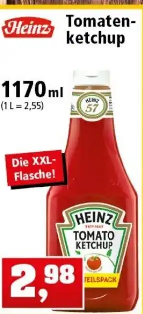 Thomas Philipps Heinz Tomatenketchup 1170ml Angebot