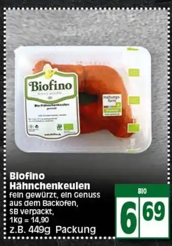 Elli Markt Biofino Hahnchenkeulen 449g Angebot