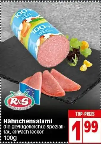 Elli Markt R&S Hahnchensalami 100g Angebot