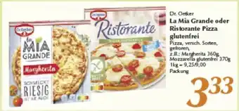 inkoop Dr. Oetker La Mia Grande oder Ristorante Pizza glutenfrei Angebot