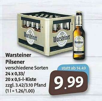 Markant Markt Warsteiner Pilsener Angebot