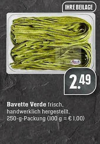 Scheck-in-Center Bavette Verde Angebot