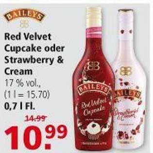 Multi Markt Baileys Red Velvet Cupcake Oder Strawberry & Cream Angebot