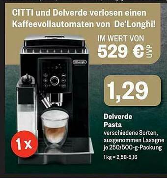 CITTI Markt Delverde Pasta Angebot