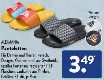 Aldi Süd ALDIMANIA Pantoletten Angebot