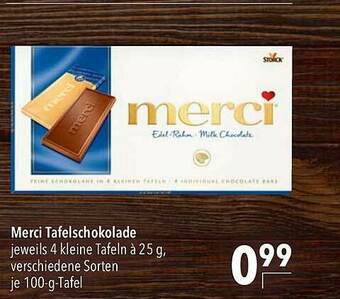 CITTI Markt Merci Tafelschokolade Angebot