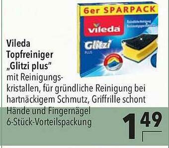 CITTI Markt Vileda Topfreiniger „glitzi Plus‘ Angebot