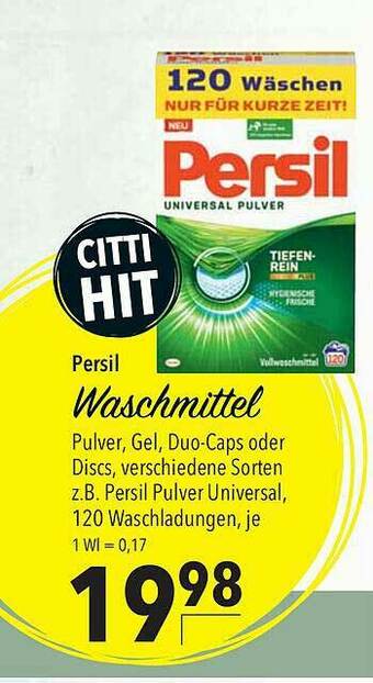 CITTI Markt Persil Waschmittel Angebot