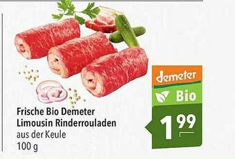 CITTI Markt Frische Bio Demeter Limousin Rinderrouladen Angebot