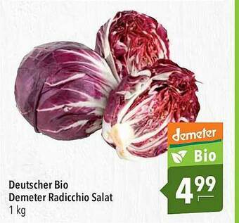 CITTI Markt Deutscher Bio Demeter Radicchio Salat Angebot