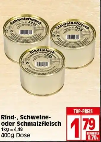 Elli Markt Rind-, Schweine- o. Schmalzfleisch 400g Angebot